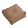 thumbnail image 3 of Cojín de suelo para asiento de puf, funda extraíble y lavable, almohada de suelo para meditación Marrón, 3 of 8