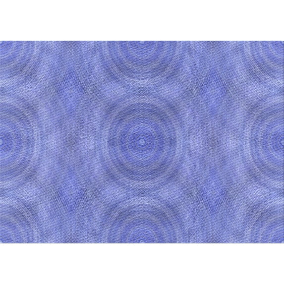 Ahgly Company Indoor Rectangle Patterned Denim Blue Area Rugs, 7' x 9'