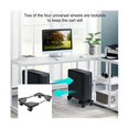 thumbnail image 3 of Soporte móvil ajustable en forma de torre con 4 ruedas El estante ajustable en forma de torre también se puede utilizar como soporte para computadora Negro, Negro, 3 of 5