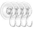 thumbnail image 1 of Colgador de corona, grande, transparente, reutilizable, resistente, con ventosa y toallitas, 22 libras, fuerte ventana de cristal, ventosa, ganchos, soporte de corona para decoración de corona de Navidad de Halloween, 4 paquetes BANYUO Electrónica, 1 of 7