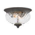 thumbnail image 1 of Hinkley 2128MB Plantation Collection Two Light Outdoor Small Flush Mount, Museum Black, 1 of 2