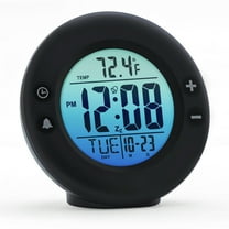DIGITAL COLOR FADE ALARM CLOCK, BLACK