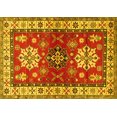 thumbnail image 1 of Ahgly Company Indoor Rectangle Geometric Yellow Traditional Area Rugs, 7' x 10', 1 of 4