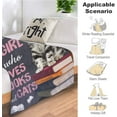 thumbnail image 5 of Just A Girl Who Loves Books and Cats Blanket Cute Cats Decor Throw Blanket Gifts for Girls Super Warm Soft Plush Lightweight Fleece Flannel Blanket Winter Bedding Blanket for Kids Adults Women 40"x50", 5 of 6