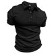 thumbnail image 1 of Gibobby Camisas Tipo Polo para Hombre Polo de algodón para hombre, de secado rápido, ajuste regular, absorbe la humedad, para hombre(Negro,XG), 1 of 5