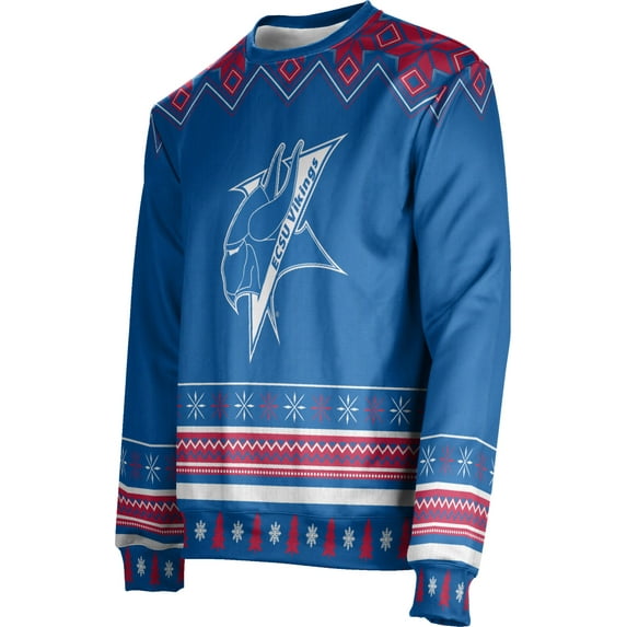 Men's Elizabeth City State University Ugly Holiday Festive Sweater (Apparel)
