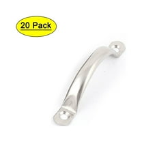 Uxcell 95mm Long Cupboard Dresser Door Hardware Metal Pull Handles Silver Tone 20Pcs