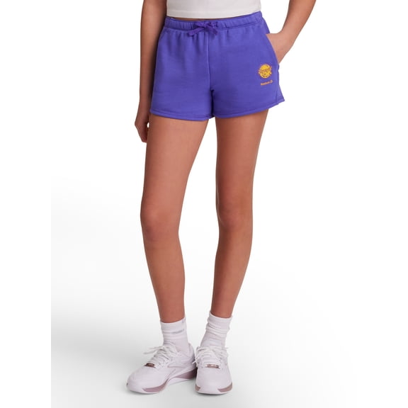 Reebok Girl's Supergirl French Terry Shorts, Sizes 4-18