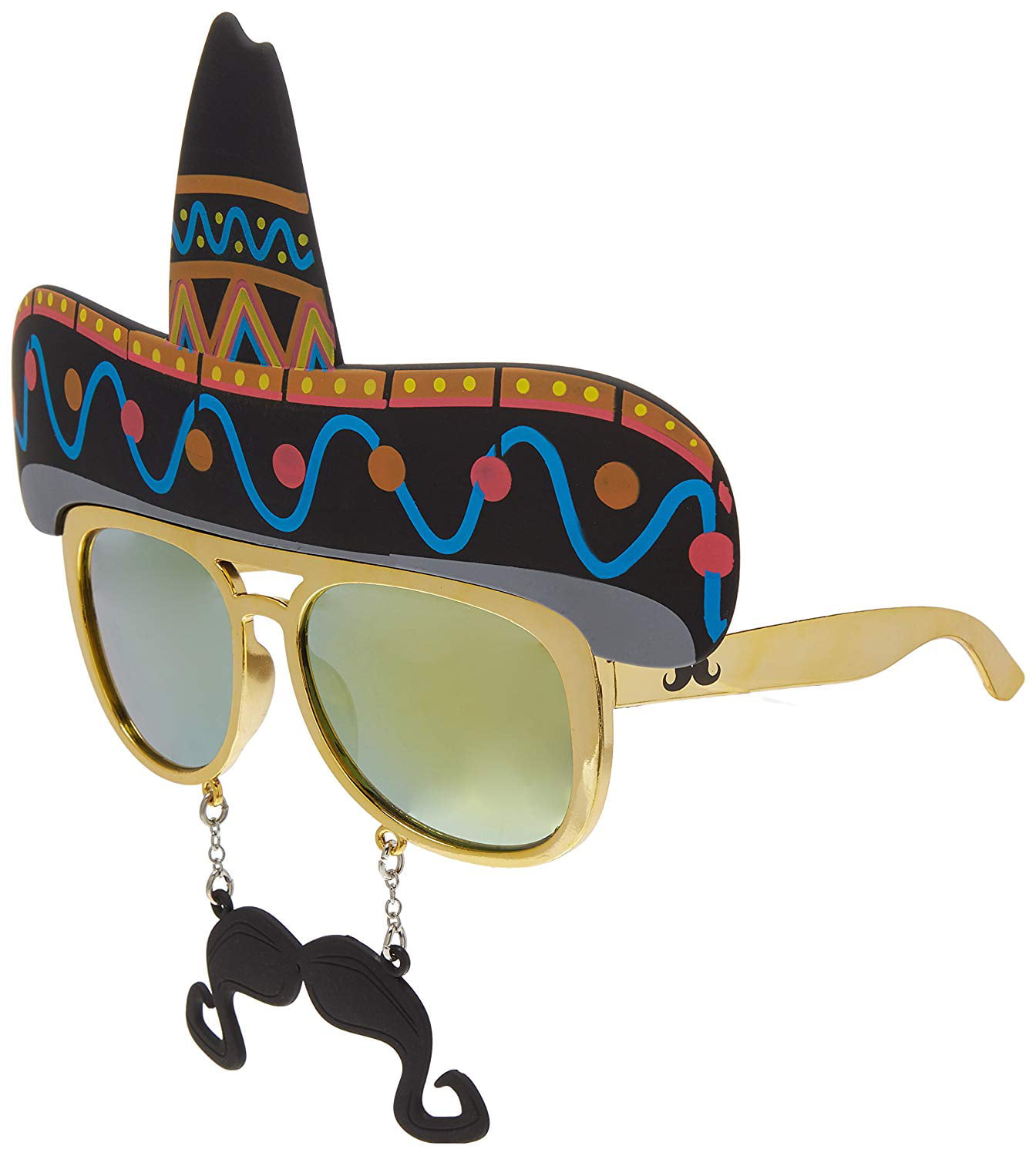Costume Sunglasses Goofy Sun-Staches Party Favors UV400 