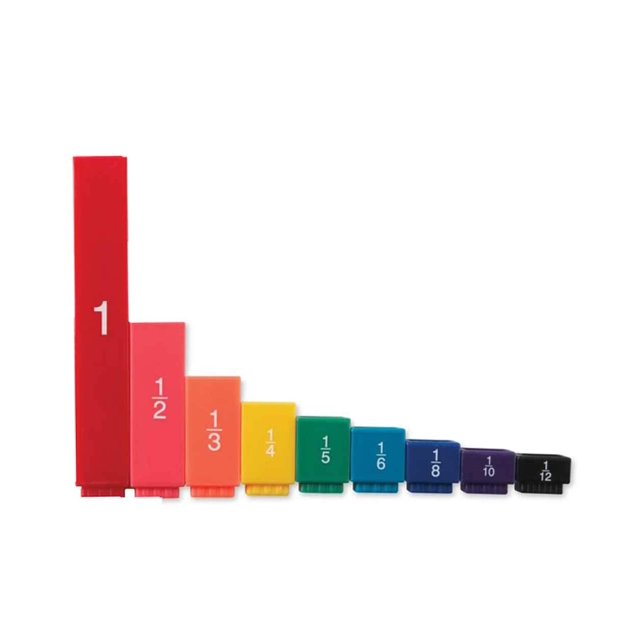 Math Manipulatives hand2mind Rainbow Fraction Tower (51 unidades)
