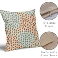 thumbnail image 4 of Blue Orange Brown Pillow Covers 18x18 Set of 2 Fall Colored Art Dot Decorative Throw Pillows Trendy Print Outdoor Pillowcase Holiday Seasonal Cushion Cover Linen Case Decor for Sofa Couch, 4 of 6