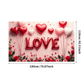 thumbnail image 1 of Love Heart Backdrop Banner Valentine's Background Romantic Party Wedding Photography Props Decorations Special Event Photo Booth Display, 1 of 4