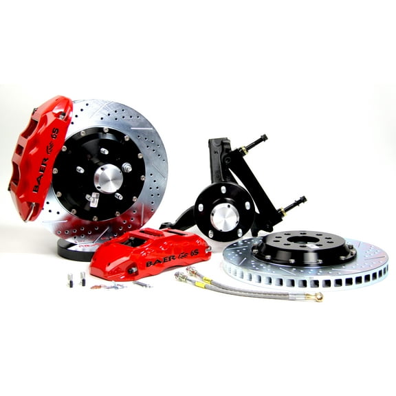 Baer Brakes 4301086R 14" Extreme Front Brake Kit, Red, SDZ, Std. Studs
