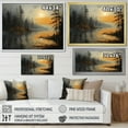 thumbnail image 4 of Designart "Morning Reflections Lake Misty wall decor III" Landscapes Floater Framed Wall Decor, 4 of 7