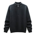 thumbnail image 2 of pstuiky Camisas de invierno de manga larga para hombre, Sudadera deportiva con bolsillo y manga larga de color liso para hombre, estilo moderno, con cuello alto camisetas de hombre xl, 2 of 4