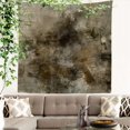 Beige Abstract Monochrome Tapestry,Black Blurred Wall Art Hanging