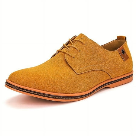 

LJHHH 2024 Men s Faux Suede Business Formal Wedding Derby Shoes Lace-up Front Dress Shoes For Men Black Tie Optional Events