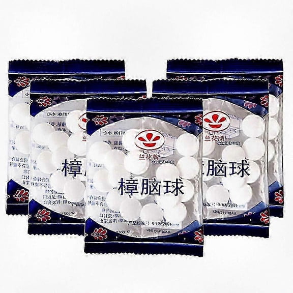 10-20 Packs Household Mothballs for Pest Control, Anti-Mold Moth Repellent Camphor Balls 20pcs per Bag, Bedroom Wardrobe Drawer Deodorizer 26s