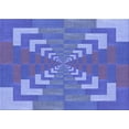 thumbnail image 1 of Ahgly Company Tapis Rectangulaire Lavable en Machine Intérieur Transitionnel Bleu Ciel, 5 Pieds x 8 Pieds, 1 of 7
