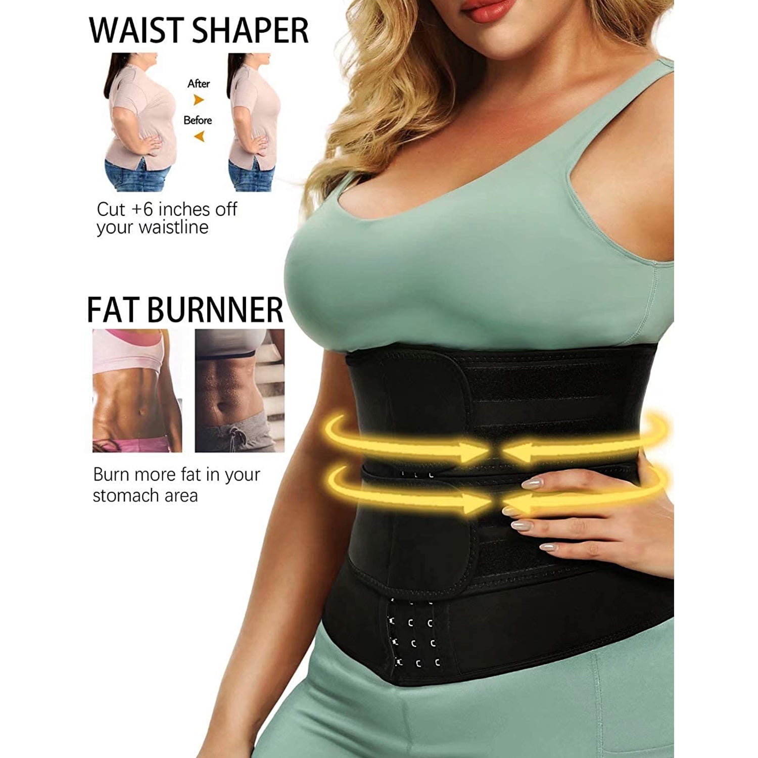 Lilvigor Workout Waist Trainer Corset for Women Neoprene Sauna