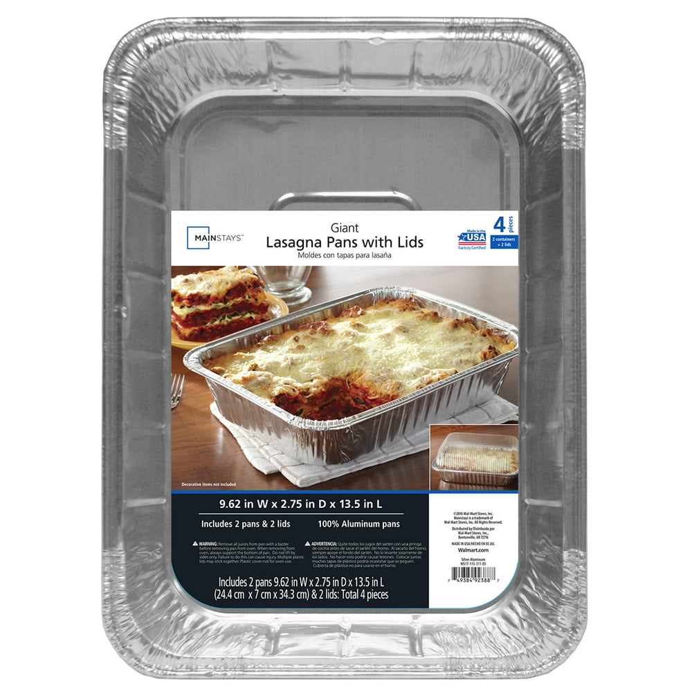 Mainstays Lasagna Pan with Lid, 2 Piece