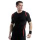 thumbnail image 2 of Gamegear® Cooltex - Camiseta transpirable de manga corta con cuello de redondo para hombre (Negro/Red), 2 of 2
