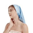 thumbnail image 3 of Gorro de dormir para el hogar, acondicionador para el cabello de seda morera 100% ajustable con encaje de tubo largo, gorro negro de 60 cm, 3 of 5