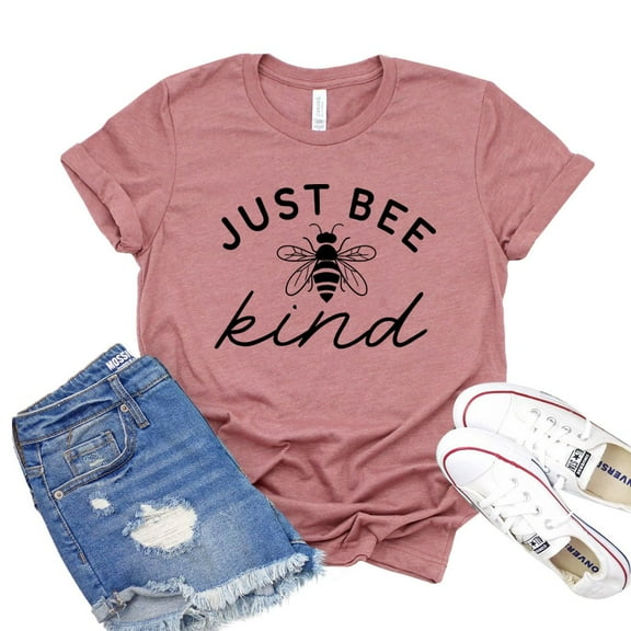 Just Bee Kind Shirt Religious Shirts Women's Inspirational Tee Kindness T-shirt Christian Tshirt Positive Quote Gift