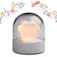 thumbnail image 1 of Lámpara de noche para bebé recargable con luz portátil regulable a batería, diseño de garra de gato (blanca), 1 of 5