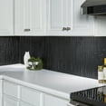 thumbnail image 4 of FASÄDE Skyline Decorative Vinyl Backsplash 15 sq ft Kit in Brushed Onyx, 4 of 8