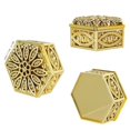 thumbnail image 4 of Holzlrgus 12 Pcs Wedding Favor Boxes Treasure Candy Boxes Plastic Candy Jars Candy Storage Boxes Gift Boxes for Wedding Baby Shower Christmas Birthday Party Decorating Ornament Container (Gold), 4 of 6
