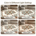 thumbnail image 7 of ODIKA Bathroom Ornamental Border Vintage Allover Flower Motif Passage Non-Slip Low Profile for Guest Room, Lounge, Apartment, 7 of 7