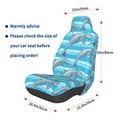thumbnail image 2 of Lsque Dolphin Pattern Car Seat Covers for Front Seats , Waterproof Seat Covers for Cars, Sporty Front Seat Covers,Car Seat Cover Protector Front Seats, 2 of 5