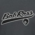 thumbnail image 3 of Teelocity Bob Ross Athletic Logo Graphic T-Shirt (3XL - Standard Fit, Charcoal Heather), 3 of 4