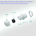 thumbnail image 2 of Conector de cable tipo M Conector impermeable Rosca fija Conector impermeable M12 * 1.5, 2 of 5