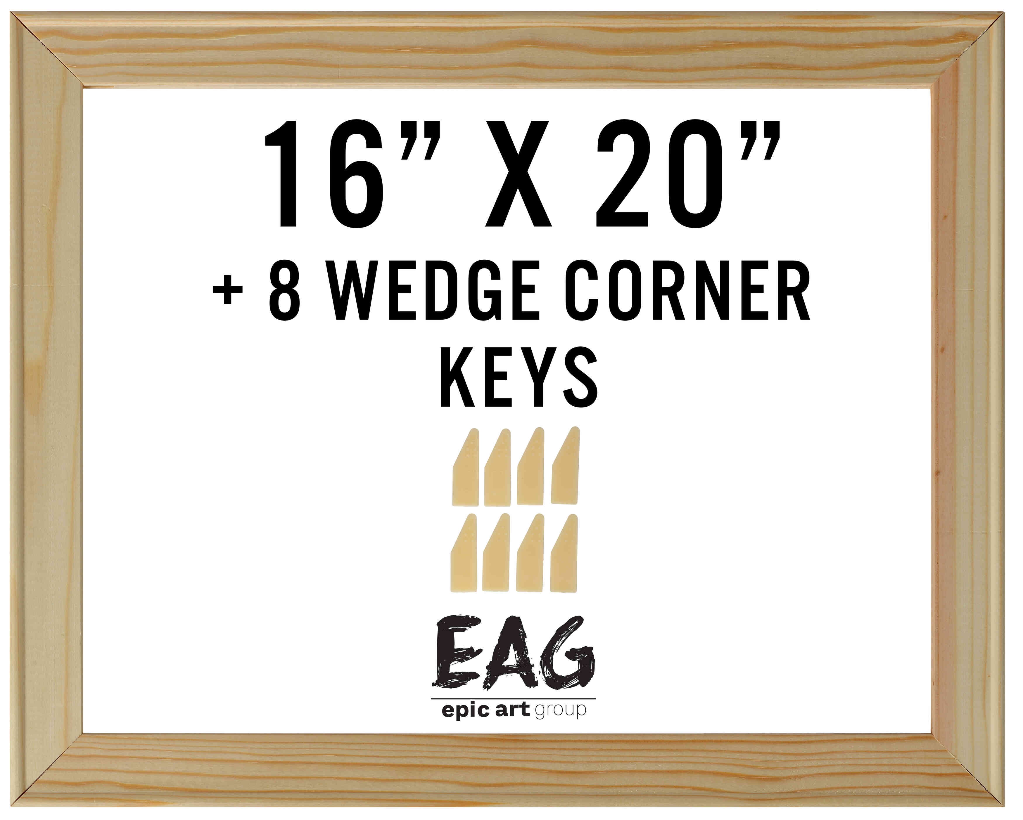 Bliss Solid Wood Stretcher Bar DIY Kit 3/4" Deep With Plastic Keys for