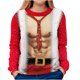 thumbnail image 1 of Sudadera ligera de cuello redondo con estampado Digital de Navidad divertida para mujer, Tops cómodos Pompotops gfhjh14833, 1 of 1