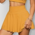 thumbnail image 5 of Nisorays Women's Active Athletic Skort Lightweight Tennis Skirt Perfect for Running Training Sports Golf Earthy Yellow XL, 5 of 8