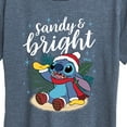 thumbnail image 3 of Lilo & Stitch - Sandy and Bright Christmas - Women's Short Sleeve Graphic T-Shirt, 3 of 5