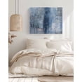 thumbnail image 3 of Blue Wall Art for Living Room,Canvas Picture Wall Decor for Bathroom Bedroom,Retro Oil Painting Modern Abstract Art Aesthetics Painting Artwork for Office Kitchen Hallway Dining Room Decor 20"x24", 3 of 8