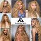 thumbnail image 2 of Paquete de pelo Auokmar, rubio miel, rizado, 45-55 cm, 100% virgen, 2 of 7