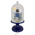 thumbnail image 5 of Northlight LED Lighted Snowing Musical Snowman in Cloche Christmas Decoration - 13.5" - Blue, 5 of 5