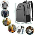 thumbnail image 4 of Matein Matein Travel Laptop Backpack, Business Anti Theft Slim Durable Laptops Backpack With Usb Charging Port, Water Resistant College School Computer Bag Gifts For Men & Women Fits 15.6 Inch Notebo, 4 of 9