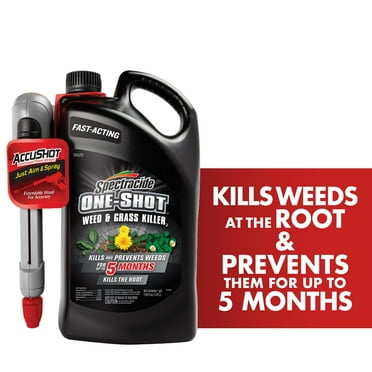 Spectracide One-Shot Weed & Grass Killer with AccuShot Sprayer, 1 Gallon