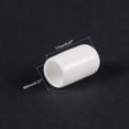 thumbnail image 3 of Uxcell 100pcs Round Rubber End Caps 8mm White Vinyl Cover Screw Thread Protectors, 3 of 6