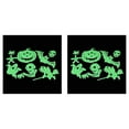 thumbnail image 1 of Maytalsory Halloween Luminous Wall Stickers Pumpkin for Ghost Witch Bat Skeleton Decals 2Set, 1 of 6