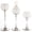Silver, variant on Hzzsbu 3Pcs Gold Crystal Tealight Candle Holder Set Table Centerpieces