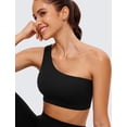 thumbnail image 4 of Top CRZ YOGA Butterluxe de un Hombro, Soporte Bajo, Negro XL, 4 of 5