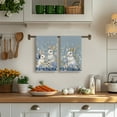thumbnail image 4 of Bunny Hydrangea Easter Kitchen Towels Dish Towels, 18x26 Inch Spring Farmhouse Wild Flowers Decoration Hand Towels Set of 2, 4 of 6