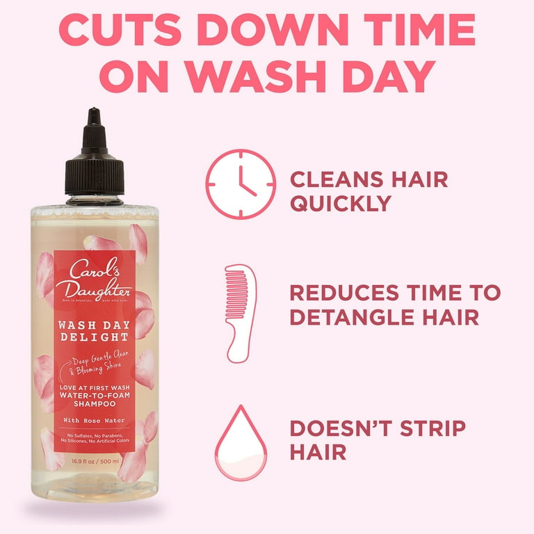 Carol's Daughter Wash Day Delight Scalp Care Shampoo, Rose Water